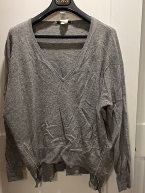 Autumn Cashmere Heather Gray Cashmere Sweater